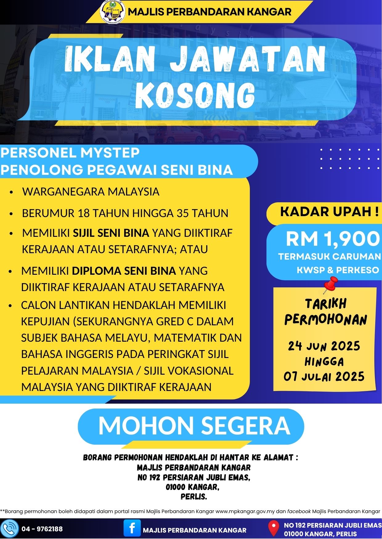 IKLAN PENGAMBILAN PERSONEL MYSTEP